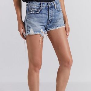 Current Elliot High-waisted Denim Shorts
